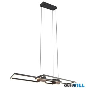   TRIO 347710432 ALBANY függeszték incl.1x37W LED/4300Lm/2700 - 6500K ↕150cm ↔100cm ↗28cm matt fekete