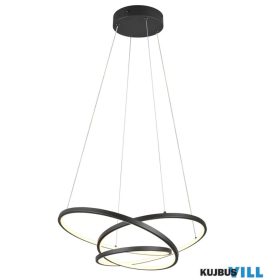   TRIO 349110132 DARVIN függeszték incl.1x34W LED/4500Lm/2300+3000+4000K ↕150cm ↔ 64cm ↗49cm matt fekete