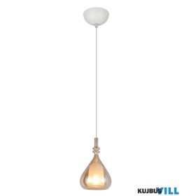   TRIO 349400113 ALDEA függeszték excl.1xE14 ↕200cm Ø12cm matt fehér-borostyán