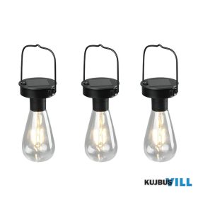   TR R35146132 CAMPUS kültéri függeszték incl.3x LED ↕23,5cm Ø7cm matt fekete