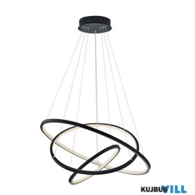   TRIO 352710342 AARON függeszték incl.1x78W LED/9200Lm/3000 - 6000K ↕150cm Ø80cm antracit
