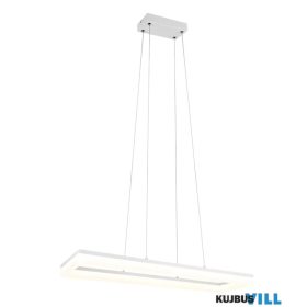   TRIO R35771131 CAMINO függeszték incl.1x27W LED/3600lm/4000K ↕150cm ↔70cm ↗20cm matt fehér