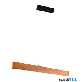   TRIO 359710130 EDGEWOOD függeszték incl.1x26W LED/3200lm/2700-6000K ↕60-150cm ↔115cm ↗9cm fa