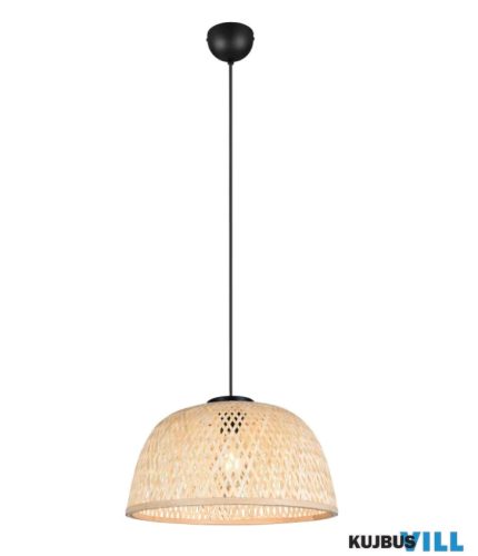 TR R36091032 LAURENT függeszték excl.1xE27/28W ↕150cm Ø40cm bambusz/matt fekete