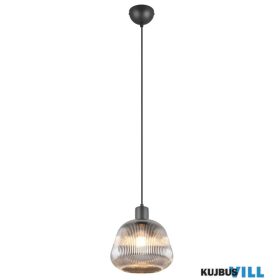   TRIO 362800132 TARIFA függeszték excl.1xE27 ↕150cm Ø22cm matt fekete