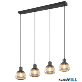   TRIO 362800432 TARIFA függeszték excl.4xE27 ↕150cm ↔80cm Ø15cm matt fekete