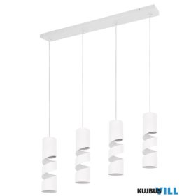   TRIO 364000431 STREAM függeszték excl.4xGU10 ↕150cm ↔80cm ↗9cm Ø8cm matt fehér