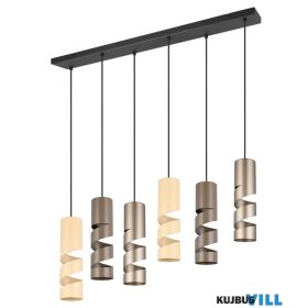   TRIO 364000617 STREAM függeszték excl.6xGU10 ↕150cm ↔100cm ↗9cm Ø8cm multicolor