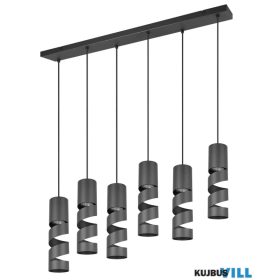   TRIO 364000632 STREAM függeszték excl.6xGU10 ↕150cm ↔100cm ↗9cm Ø8cm matt fekete