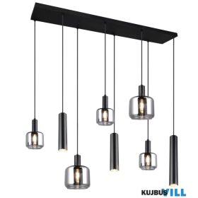   TRIO 364100832 MATARO függeszték excl.2xE27 excl.3xE14 excl.3xGU10 ↕150cm ↔118cm ↗34cm matt fekete