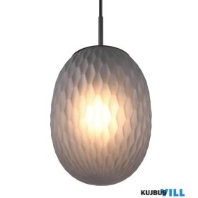   TRIO 364200154 FACETTE függeszték excl.1xE27 ↕120cm Ø18cm füst színű