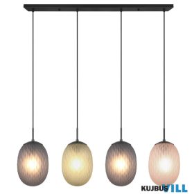   TRIO 364200417 FACETTE függeszték excl.4xE27 ↕120cm ↔110cm ↗18cm multicolor