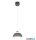TRIO R36501042 TILOS függeszték excl.1xE27/10W ↕150cm Ø23cm antracit