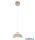 TRIO R36501043 TILOS függeszték excl.1xE27/10W ↕150cm Ø23cm bézs