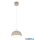 TRIO R36501943 TILOS függeszték excl.1xE27/10W ↕150cm Ø30cm bézs