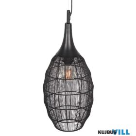   TRIO 365420132 SORAYA függeszték excl.1xE27 ↕150cm Ø26cm matt fekete