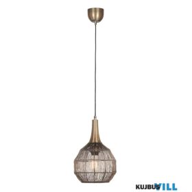   TRIO 365430104 SORAYA függeszték excl.1xE27 ↕150cm Ø26cm antik réz