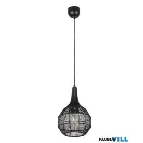   TRIO 365430132 SORAYA függeszték excl.1xE27 ↕150cm Ø26cm matt fekete