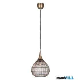   TRIO 365440104 SORAYA függeszték excl.1xE27 ↕150cm Ø42cm antik réz