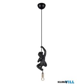   TRIO R36551002 FIPS függeszték excl.1xE14 ↕150cm ↔19,5cm ↗14,5cm fekete