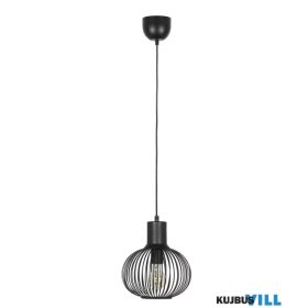   TRIO 365700132 GILA függeszték excl.1xE27 ↕150cm Ø23cm matt fekete