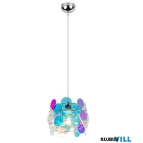   TRIO R36711053 IRIDE függeszték excl.1xE27 ↕150cm Ø25cm irizáló átlátszó