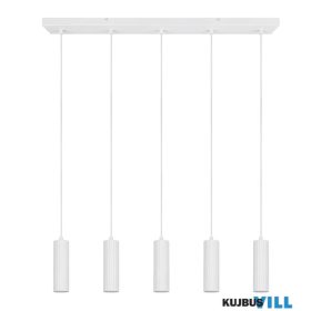   TRIO 367700531 SOKA függeszték excl.5xGU10 ↕150cm ↔85cm ↗9cm Ø5,5cm matt fehér