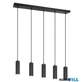   TRIO 367700532 SOKA függeszték excl.5xGU10 ↕150cm ↔85cm ↗9cm Ø5,5cm matt fekete