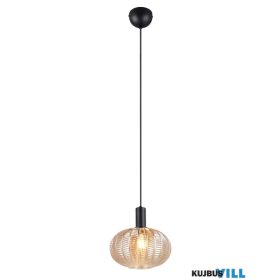   TRIO R36771013 ELVEZIA függeszték excl.1xE27/10W ↕150cm Ø26cm borostyán