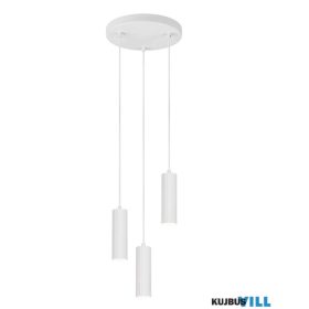   TRIO 367730331 SOKA függeszték excl.3xGU10 ↕150cm Ø28cm matt fehér