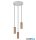 TRIO 367730365 SOKA függeszték excl.3xGU10 ↕150cm Ø28cm kávébarna