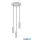 TRIO 367730376 SOKA függeszték excl.3xGU10 ↕150cm Ø28cm szürke