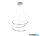 TR R37051106 BOLOGNA függeszték incl.1x36W LED/5100Lm/4000K ↕150cm Ø50cm króm