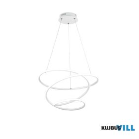   TRIO R37051131 BOLOGNA függeszték incl.1x36W LED/5100Lm/4000K ↕150cm Ø50cm matt fehér