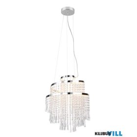   TRIO R37341106 POMP függeszték 30W SMD LED/4300lm/2700-6500K ↕150cm Ø38cm króm