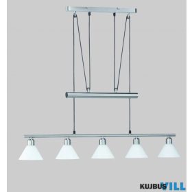   TRIO 3751051-07 STAMINA függeszték excl.5xE14 ↕180cm ↔102cm ↗ 14cm matt nikkel