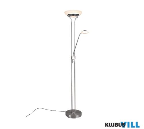 TR R40073507 ORSON állólámpa incl.1x28W LED/3200Lm/3000K > incl.1x6W LED/600Lm/3000K ↕180cm ↔32,5cm ↗ 57cm matt nikkel