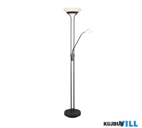 TR R40073532 ORSON állólámpa incl.1x28W LED/3200Lm/3000K > incl.1x6W LED/600Lm/3000K ↕180cm ↔32,5cm ↗ 57cm matt fekete