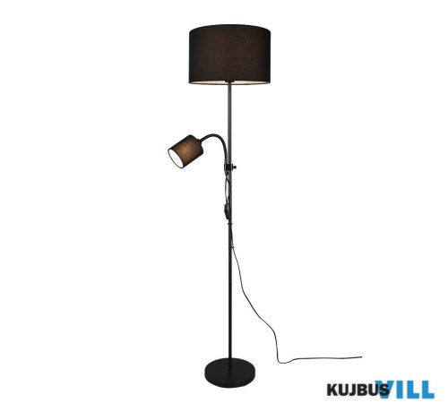 TR R40192002 OWEN állólámpa excl.1xE27 excl.1xE14 ↕160cm ↔36cm ↗ 43cm fekete