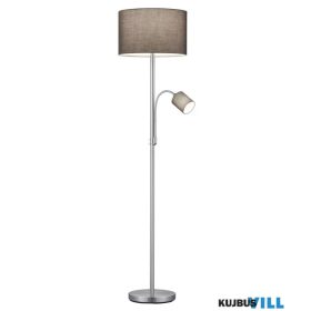   TRIO 403900211 HOTEL állólámpa excl.1xE27 excl.1xE14 ↕170cm Ø40cm szürke