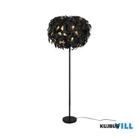   TRIO R40463032 LEAVY állólámpa excl.3xE14 ↕180cm Ø70cm matt fekete