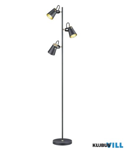 TR 408800332 EDWARD állólámpa excl.3xE14 ↕160cm ↔38cm ↗ 23cm matt fekete