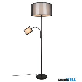   TRIO 411400232 BURTON állólámpa excl.1xE27 excl.1xE14 ↕170cm Ø45cm matt fekete