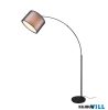 TR 411400232 BURTON állólámpa excl.1xE27 excl.1xE14 ↕170cm Ø45cm matt fekete