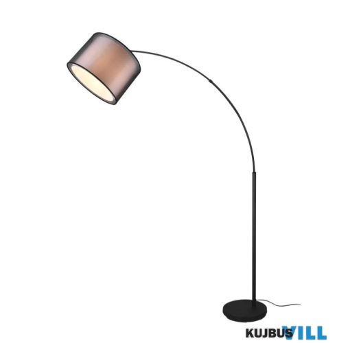 TRIO 411400232 BURTON állólámpa excl.1xE27 excl.1xE14 ↕170cm Ø45cm matt fekete