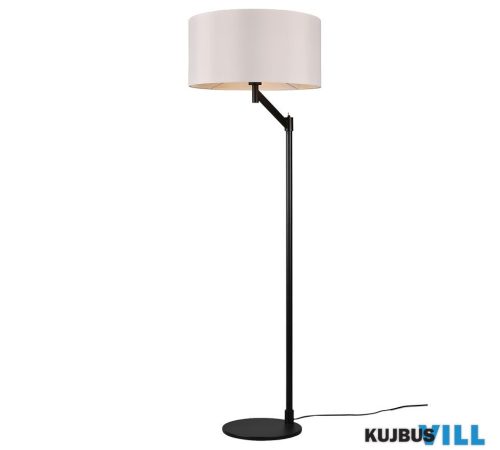 KIFUTÓ TR 414400132 CASSIO állólámpa excl.1xE27 ↕155,3cm Ø50cm ↗ 50cm matt fekete