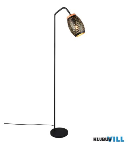 TR R41571080 BIDAR állólámpa excl.1xE27/10W ↕147cm ↔40cm Ø22cm fekete/arany