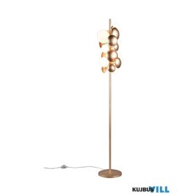   TRIO 417400779 BUBBLE állólámpa/7 G9/10W →28,5cm ↗25cm ↑155cm arany, fehér üveg