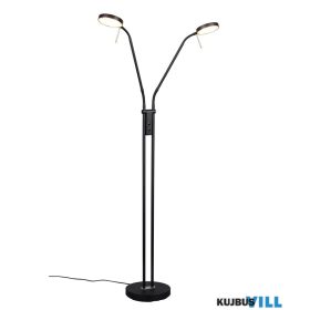   TRIO 423310232 MONZA állólámpa 2x12W LED/2x1400lm 2300+3000+4000K ↕160cm Ø25,5cm matt fekete