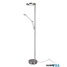  TRIO 424210307 BARRIE állólámpa incl.1x32W LED/3700Lm/2700 + 4000K & incl.1x6W LED/700Lm/2700 + 4000K ↕181cm Ø30cm ↗ 70cm matt nikkel